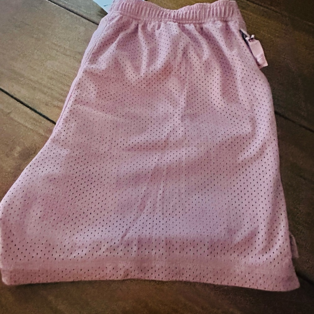 Nike Orange Mesh shorts with Yellow Logo - Picture 5 of 6